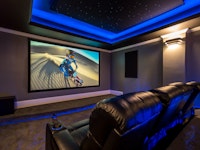 Projection Screen and Bar Top